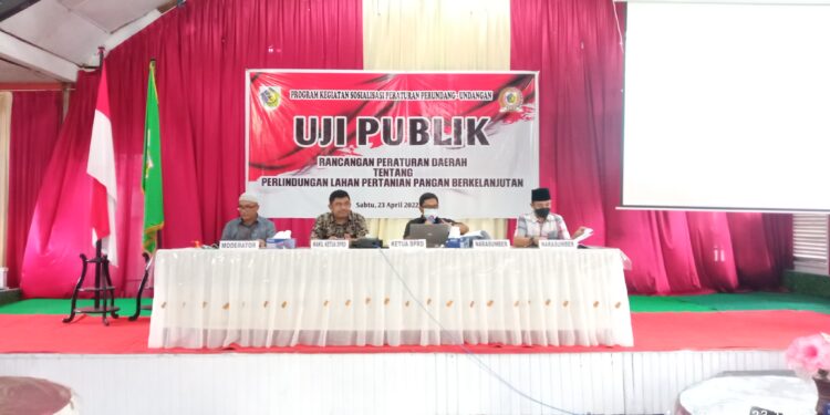 Gelar Uji Publik Ranperda Tentang PLP2B, Ketua DPRD: Jangan Sampai ...