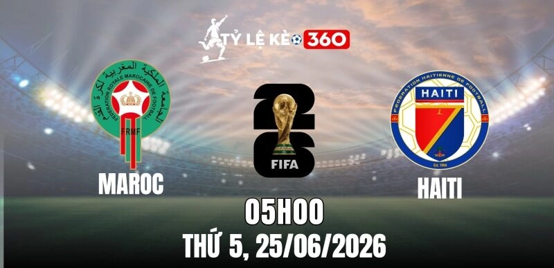 Soi Kèo Nhà Cái Maroc Vs Haiti – Bảng C World Cup 05h00 Ngày 25/06/2026